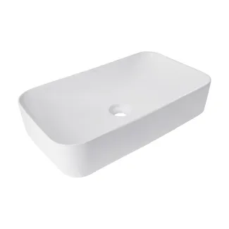 Раковина накладна Tern 610x350x135 мм, White, прямокутна, без донного клапана QT17118140W Qtap, фото 1