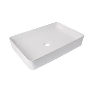 Раковина накладна Tern 600x400x110 мм, White, прямокутна, без донного клапана QT171180841W Qtap, фото 1
