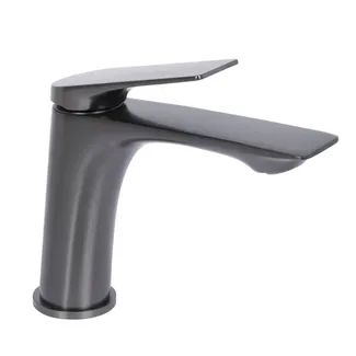 Змішувач для раковини низький Vlasta New, Gunmetal Black PVD (k35) QTVLA270GMB45641 Qtap, фото 1