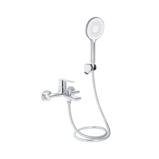 Змішувач для ванни Taurus, Chrome (k35) з душовим гарнітуром QTTAU259CRM45661 Qtap, фото 1