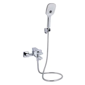 Змішувач для ванни Gemini, Chrome (k35) з душовим гарнітуром QTGEM259CRM45681 Qtap, фото 1
