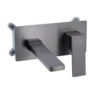 Змішувач для раковини прихованого монтажу Gemini, Gunmetal Black PVD (k35) QTGEM273GMB45695 Qtap, фото 1