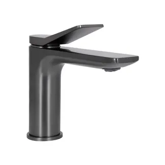 Змішувач для раковини низький Presto, Gunmetal Black (k35) QTPRE270GRP45581 Qtap, фото 1