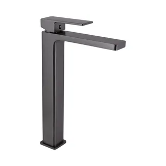 Змішувач для раковини високий Gemini, Gunmetal Black (k35) PVDQTGEM269GMB45680 Qtap, фото 1
