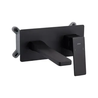 Змішувач для раковини прихованого монтажу Gemini, Matt Black (k35) QTGEM273BLM45694 Qtap, фото 1