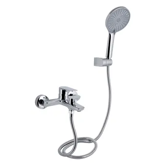 Змішувач для ванни Leo New, Chrome (k35) з душовим гарнітуром QTLEO259CRM45563 Qtap, фото 1