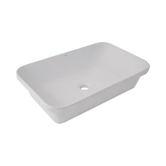 Раковина врізна Scorpio 615х390х150 мм, White, прямокутна, без донного клапана QT1411K491WN Qtap , фото 1