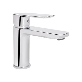 Змішувач для раковини низький Aries, Chrome (k35) QTARI270CRM45557 Qtap, фото 1