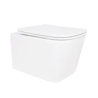 Унітаз підвісний Crow Ultra Quiet 520х360х290 мм, White, з сидінням Slim Duroplast/ Soft-close/ Quick Release QT05335172W Qtap, фото 1