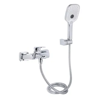 Змішувач для ванни Tern, Chrome (k30) з душовим гарнітуром QTTER259CRM47586 Qtap, фото 1