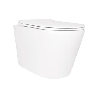 Унітаз підвісний Scorpio Ultra Quiet 490x365x325 мм, White, з сидінням Slim Duroplast/ Soft-close/ Quick relase QT14332380ASW Qtap, фото 1