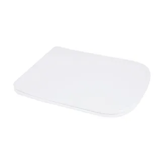 Сидіння для унітаза підлогового (Stenava) 435×345×30 мм, White, з мікроліфтом, Slim Duroplast, Quick Release QT99SC8303W Qtap , фото 1