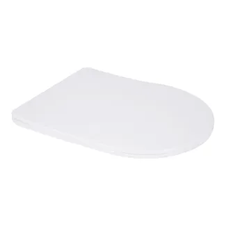Сидіння для унітаза (Grand) 425х363х30 мм, White, з мікроліфтом Slim Duroplast, Quick Relase Qtap, фото 1
