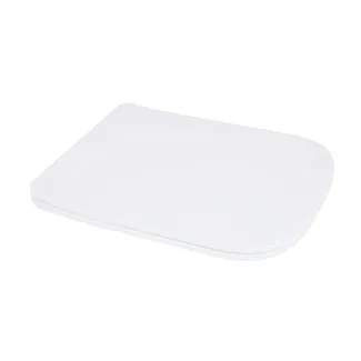 Сидіння для унітаза підлогового (Aries) 445×360×30 мм, White, з мікроліфтом? Slim Duroplast, Quick Release QT03228302W3 Qtap, фото 1