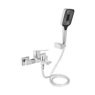 Змішувач для ванни Capricorn, Chrome (k35) з душовим гарнітуром QTCAP3060102C48222 Qtap, фото 1