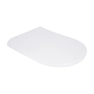 Сидіння для унітаза (Robin 520, Scorpio 520) 465x363x60 мм, White, з мікроліфтом, Slim Duroplast, MagLock QTSC179W48916 Qtap, фото 1