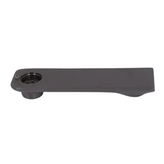 Вилив (160х44х21,5) для душової системи Vlasta New Gunmetal Black PVD QTVLA16044215GMB49669 Qtap, фото 1