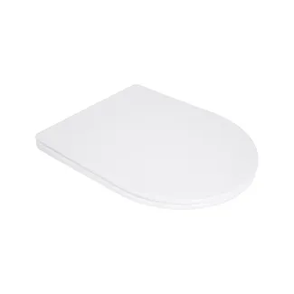 Сидіння для унітазу (Taurus 490) 422x360x30 мм, White, з мікроліфтом, Slim Duroplast, Quick Release QTSC179W49383 Qtap, фото 1