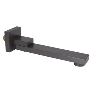 Вилив (59,4x59,4x247) для душової системи прихованого монтажу Gemini Gunmetal Black PVD QTGEM594594247GMB50130 Qtap, фото 1