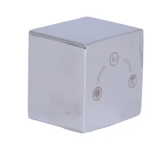 Ручка (25,6x32x32) для душової системи на три споживача Gemini Chrome QTGEM256323250066 Qtap, фото 1