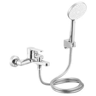 Змішувач для ванни Astra,Chrome (k35) з душовим гарнітуром QTAST259CRM49715 Qtap, фото 1