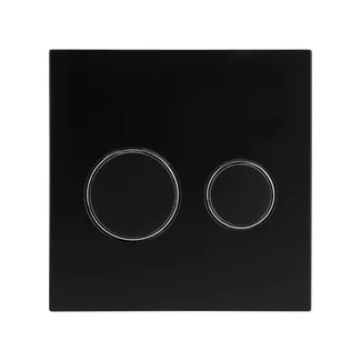 Клавіша змиву Nest UNI 190x190x13 мм, Matt Black, кругла QT0211P01V1178MB Qtap, фото 1