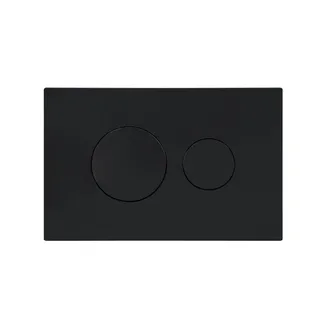 Клавіша змиву Standard 152x236x28 мм, Matt Black, кругла QTSTD164BLM49470 Qtap, фото 1