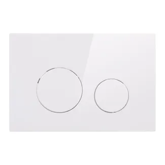 Клавіша змиву Nest 150x220x13 мм, White, кругла QT0111M11110W Qtap, фото 1
