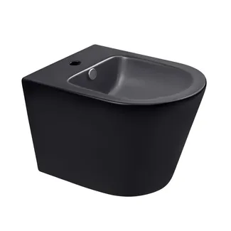 Біде підвісне Scorpio 515x360x345 мм, Matt Black QT1455053FMB Qtap, фото 1