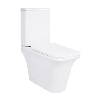 Унітаз підлоговий Kalao Rimless 660×360×820 мм, White, з сидінням Slim Duroplast/ Soft-close/ Quick Release QT08221213A W Qtap, фото 1