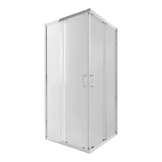 Душова кабіна Taurus CRM1011SC6, 100х100 см, квадратна, скло 6 мм Clear, CalcLess розсувна, без піддону Qtap, фото 1