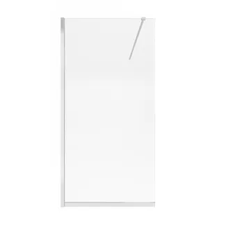 Стіна Walk-In Standard CRM201.C8, 100x200 см, скло 8 мм Clear, CalcLess, нерухома Qtap, фото 1