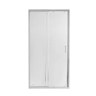 Двері в нішу Taurus CRM209-1.C6 скло 6 мм Clear, CalcLess рег. профіль 90-100х200 см, розсувні Qtap, фото 1