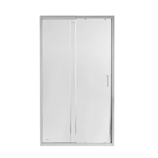 Двері в нішу Taurus CRM2011-12.C6, скло 6 мм Clear, CalcLess рег. профіль 110-120х200 см, розсувні Qtap, фото 1
