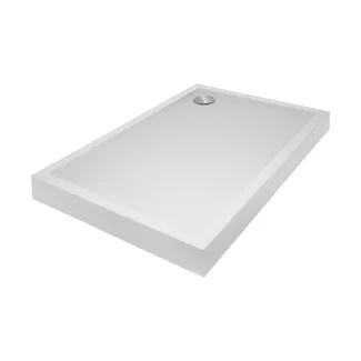 Душовий піддон Tern 3012812, 120x80x12 см, прямокутний, акриловий + ніжки, діаметр зливу 90 мм Qtap, фото 1