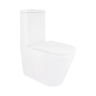 Унітаз підлоговий Scorpio Ultra Quiet 660×360×865 мм, White, з сидінням Slim Duroplast/ Soft-close/ Quick Release QT14226088AW Qtap , фото 1