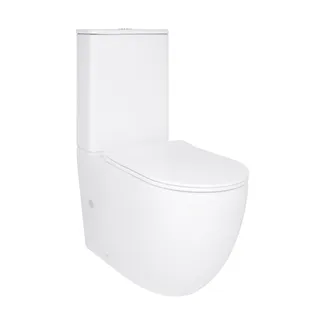 Унітаз підлоговий Robin New Ultra Quiet 660x360x855 мм, White, з сидінням Slim Duroplast/ Soft-close/ Quick Release QT13226083AW Qtap, фото 1