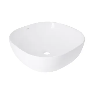 Раковина накладна Kolibri 400х400х140 мм, White, квадратна, без донного клапана QT10116303W Qtap, фото 1