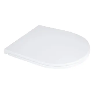 Сидіння для унітаза підлогового (Dove) 425×363×30 мм, White, з мікроліфтом, Slim Duroplast, Quick Release QT06228380BW3 Qtap, фото 1