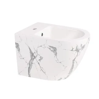 Біде підвісне Robin 515x370x350 мм, Marble QT13551381GMR Qtap, фото 1