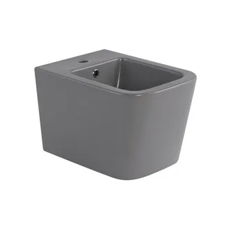 Біде підвісне Tern 520x350x330 мм, Stone grey QT17551303GSG Qtap, фото 1