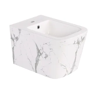 Біде підвісне Tern 520x350x330 мм, Marble QT17551303GMR Qtap, фото 1