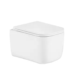 Унітаз підвісний Gemini Ultra Quiet 485×340×350 мм, White, з сидінням Slim Duroplast / Soft-close / Quick Release QTTAU26W49119 Qtap, фото 1