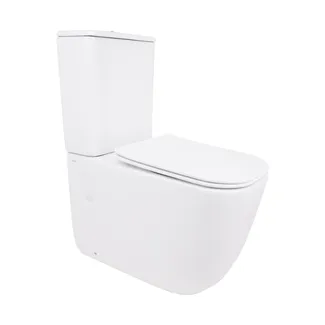 Унітаз підлоговий Aquarius Ultra Quiet 620×355×790 мм, White, з сидінням Slim Duroplast / Soft-close / Quick Release QTAQAW27W49262 Qtap, фото 1