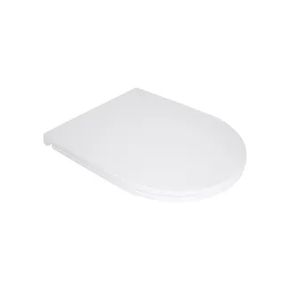 Сидіння для унітаза (Robin, Aries) 428x360x50 мм, White, з мікроліфтом, Slim Duroplast, Quick Release QT99HY2411W Qtap, фото 1