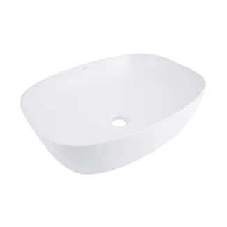 Раковина накладна Cardinal 500х380х140 мм, White, овальна, без донного клапана QT04116302W Qtap, фото 1