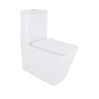 Унітаз підлоговий Crow Eco Rimless 640×360×835 мм, White, з сидінням Slim Duroplast/ Soft-close/ Quick Release QTCRO27W48750 Qtap, фото 1