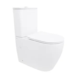 Унітаз підлоговий Evia Ultra Quiet 630×350×795 мм, White, з сидінням Slim Duroplast / Soft-close / Quick Release QTEVI27W49258 Qtap, фото 1