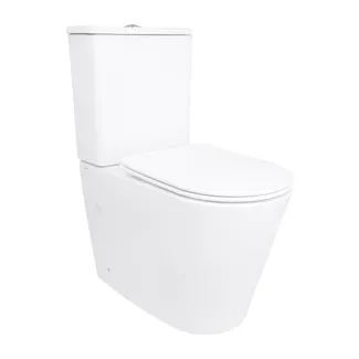 Унітаз підлоговий Arvin Ultra Quiet 630×350×795 мм, White, з сидінням Slim Duroplast / Soft-close / Quick Release QTARV27W49259 Qtap, фото 1