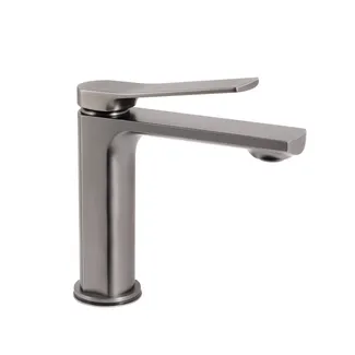 Змішувач для раковини низький Slavonice, Gunmetal Black PVD (k35) QTSLA270GMB45924 Qtap, фото 1